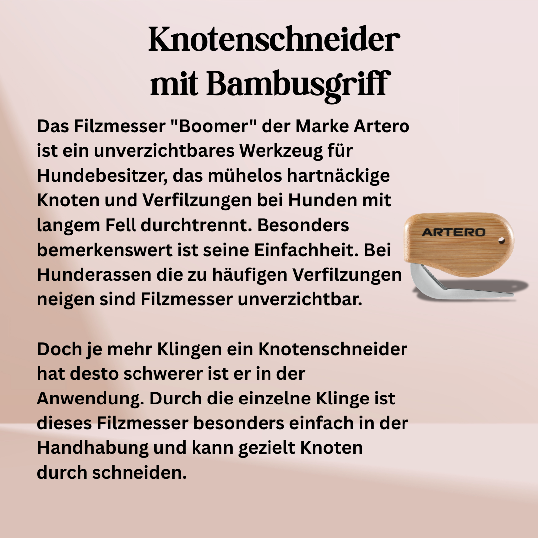 Filzmesser / Knotenschneider "Boomer" von Artero Profi-Werkzeug für hartnäckigen Knoten