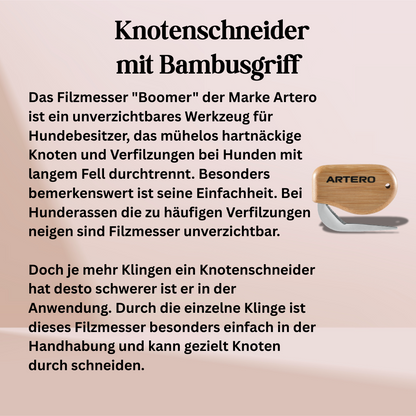 Filzmesser / Knotenschneider "Boomer" von Artero Profi-Werkzeug für hartnäckigen Knoten