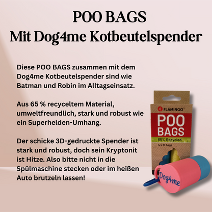 POO BAGS Mit Dog4me Kotbeutelspender