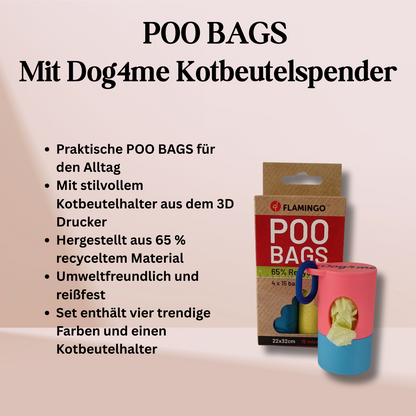 POO BAGS Mit Dog4me Kotbeutelspender