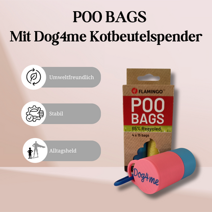 POO BAGS Mit Dog4me Kotbeutelspender